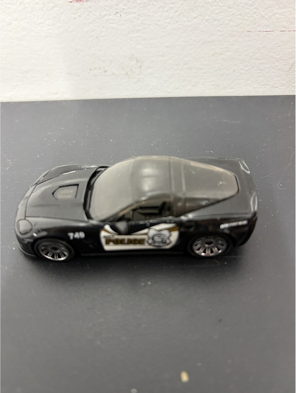 Matchbox 2008 Black CHEVY CORVETTE ZR1 Police Car